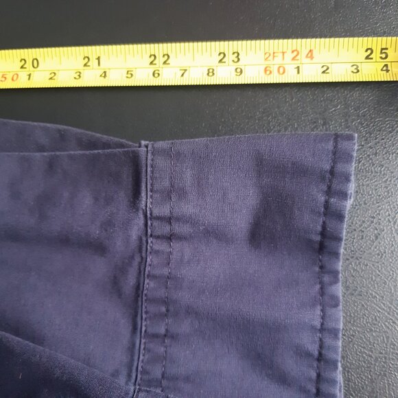 GAP Stretch SZ L Navy Blue Cotton Men's Button Up Shirt ⚡️BUY 3 for $55⚡️ - Picture 10 of 12